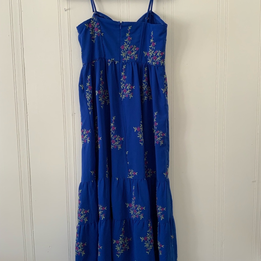 Betsey Johnson Blue Floral Maxi Dress